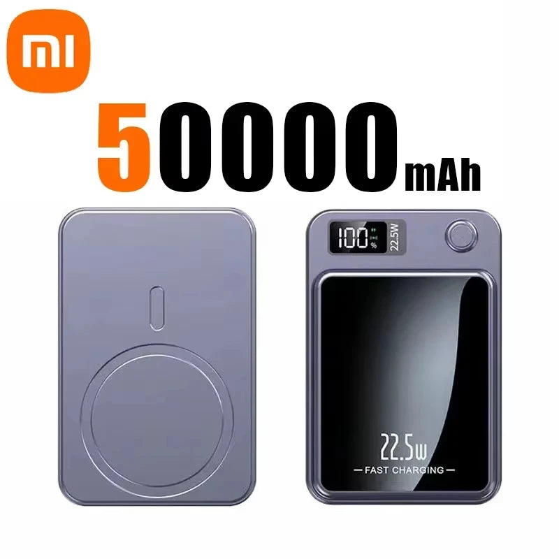 Xiaomi 100000mAh Magnetic Power Bank Wireless Fast Charger For Magsafe Portable Auxiliary Battery Pack For iphone Huawei Samsung