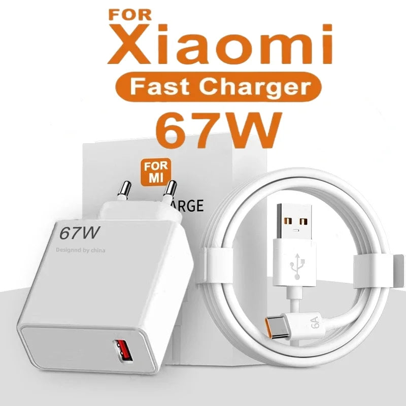 67W USB Fast Charger for Xiaomi