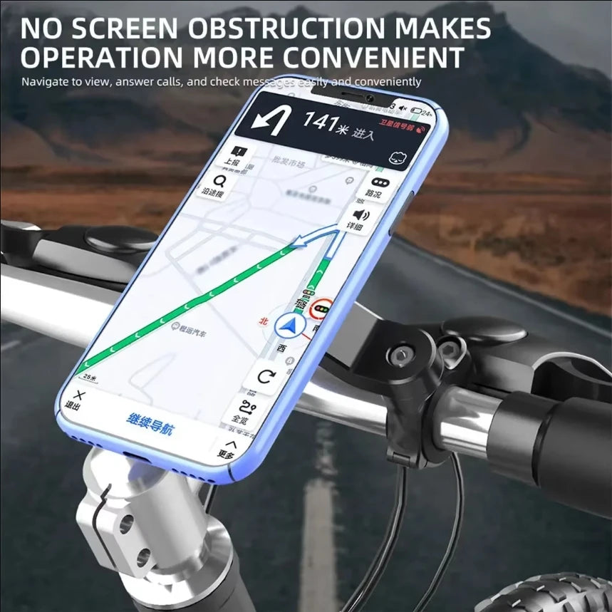 Phone Holder for Motorcycle-Bicycle with Vibration Damper