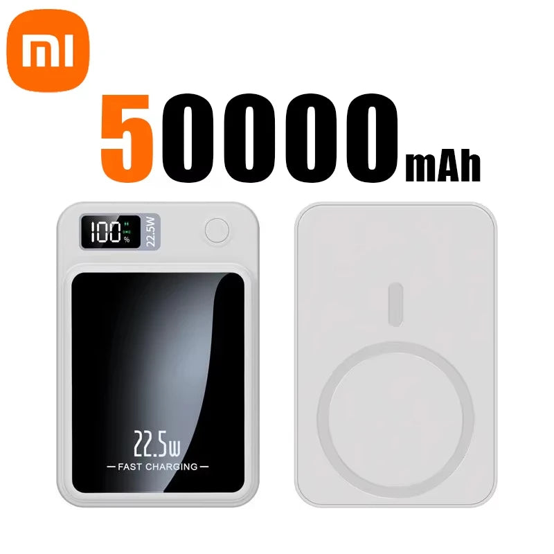 Xiaomi 100000mAh Magnetic Power Bank Wireless Fast Charger For Magsafe Portable Auxiliary Battery Pack For iphone Huawei Samsung