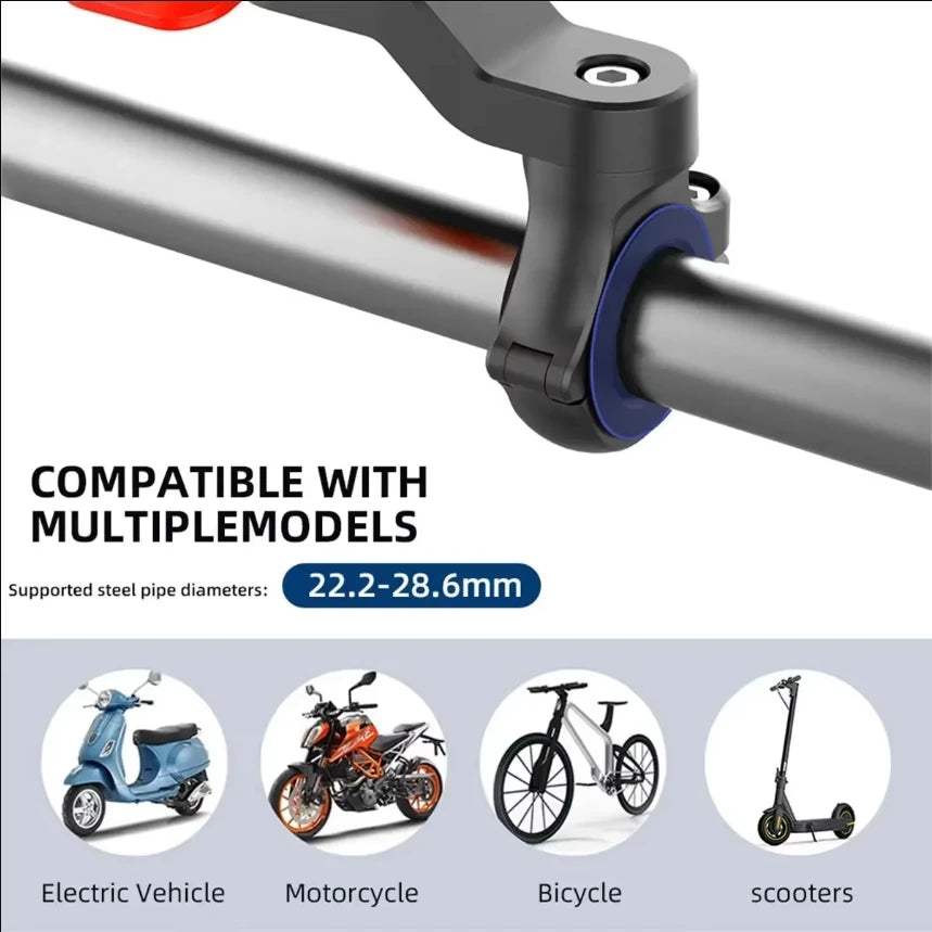 Phone Holder for Motorcycle-Bicycle with Vibration Damper