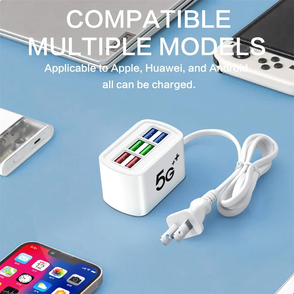 6 in 1 USB Power Strip 30W