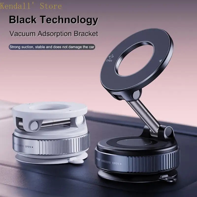 Foldable Magnetic Phone Holder with Vacuum Adsorption