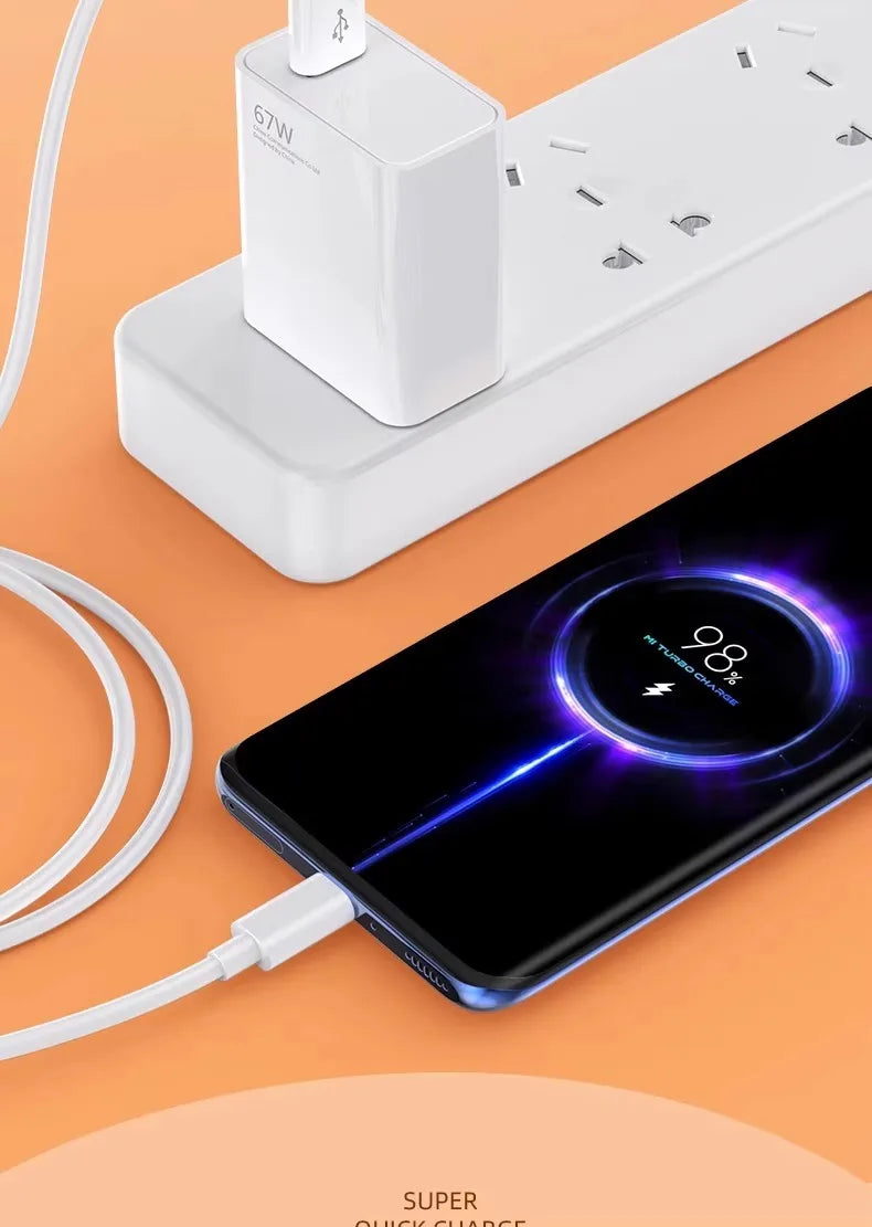 67W USB Fast Charger for Xiaomi
