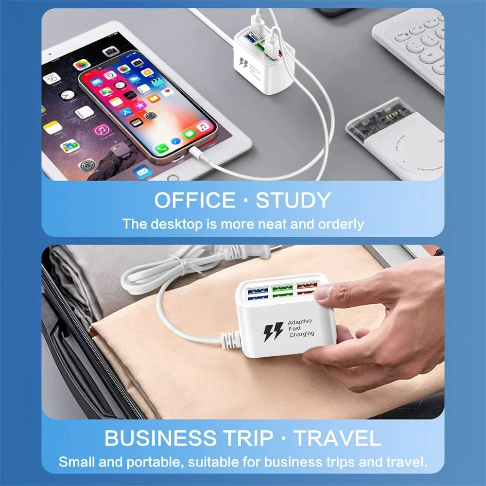 6 in 1 USB Power Strip 30W